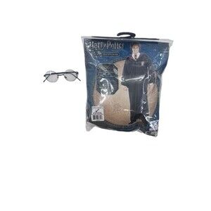 Harry Potter Gryffindor Robe Cloak Adult One Size Costume Rubies + Glasses Read